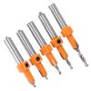 5pcs YG8 Alloy Countersink Drill Bit Surface Spray Treated Wood Screw Counter Sinker  For Wood