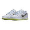 Nike Dunk Low GS 3D Swoosh Sneakers Bambino Bianco Blu-Nerastro Volt DV3478-100