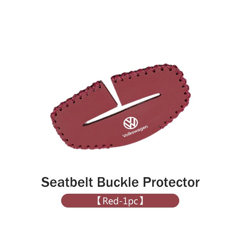 Car Seatbelt Buckle Protector Leather Anti Scratch Interior ZX32 Guard For Volkswagen VW Polo Jetta Sagitar Magotan Passat B5 B6 B7