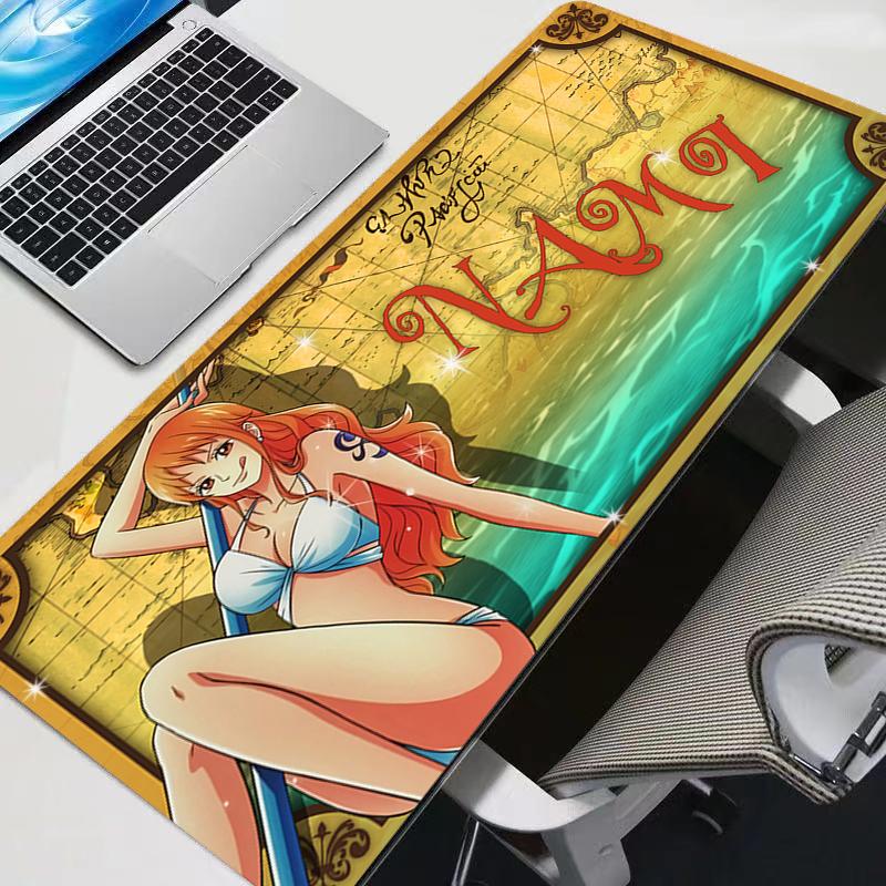 Mouse Pad One Piece Anime Durable New Carpe Large PC Gamer Computer Mausepad Varmilo Keyboard Gaming Accessories Desk Mat