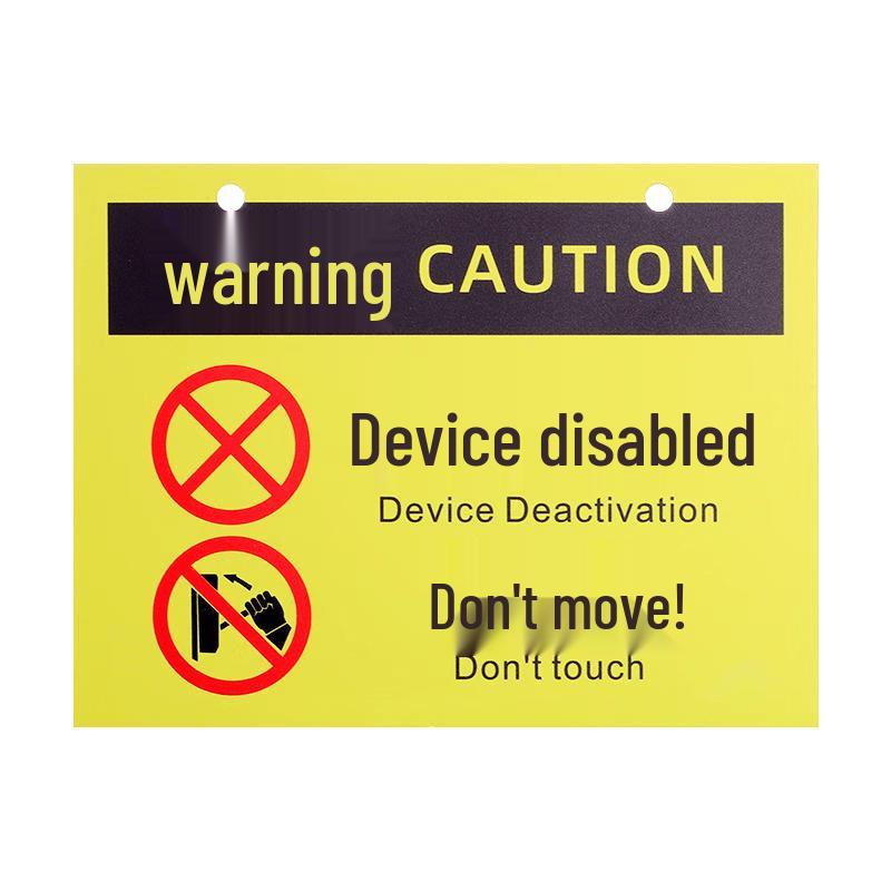 Equipment Shutdown Warning Sign 20*15cm