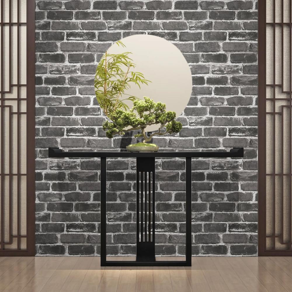 1pc Plane 3D Vintage Grey Brick Peel And Stick Wallpaper Faux Textured Stone Self Adhesive Wallpaper For  Home Wall Decor