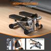 Stepper For Exercise, Mini Stepper With Exercise Equipment For Home Workouts, Hydraulic Fitness Stair Stepper With Resistance Band & Calories Count
