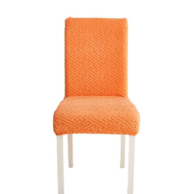 Dining Room Chair Covers Stretch Woven Jacquard Thick Plush 5 Styles String Pattern Chair Slipcovers Super Secure Chair Guard