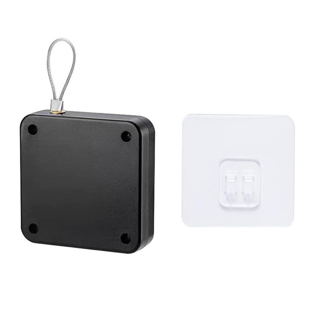 JJYY Punch Free Door Closer Telescopic Door Device Wooden Door Closed Sliding Door Wire Pull Rope Automatic Door Closing Artifac