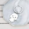 Tecknad Pojke Flicka Rostfritt Stål Nyckelring Söt Par Design Mode Väskhänge Praktisk Romantisk Gåva