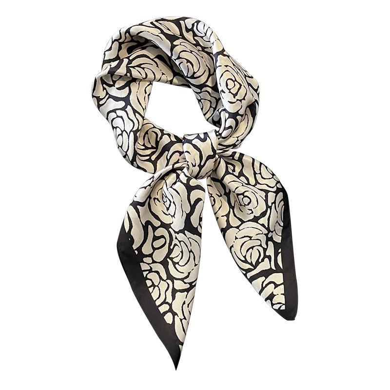 New 100% Natural Silk Square Scarf Women Neck Hairband Foulard Bandana Scarves Female Neckerchief Neck Wrist Headkerchief Shawl