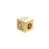 Gold-colored 8x8mm Square A-Z Letter Beads for DIY Handmade Bracelets, Earrings, and Jewelry Accessories Model:VZ246B