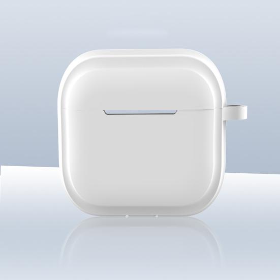 Custodia protettiva per Airpods 4 (2024) Custodia morbida in silicone per auricolari con clip per il trasporto, anti-caduta, antipolvere, facile da ricaricare, portatile, resistente alla polvere, auricolare