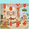Colorful Cartoon Paper Hangings For New Year And Spring Festival Celebrations And Home Decor