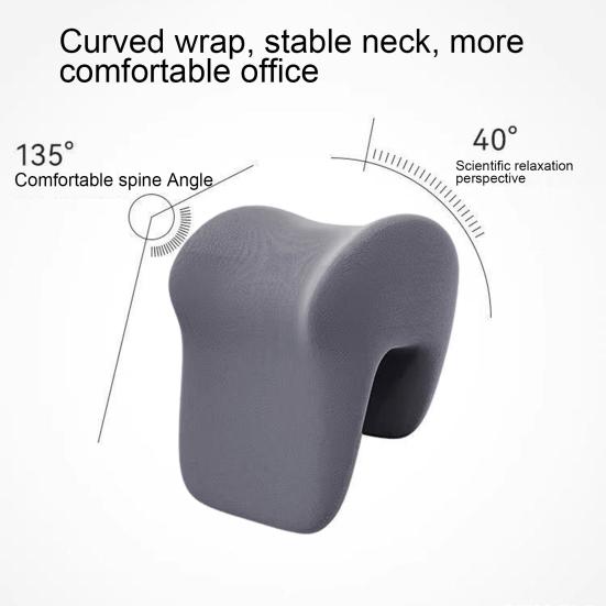 Office Chair Headrest Pillow Head Neck Shoulder Support Cushion Ergonomic Neck Pain Relief Memory Foam Travel Afternoon Nap Sleeping Pillow