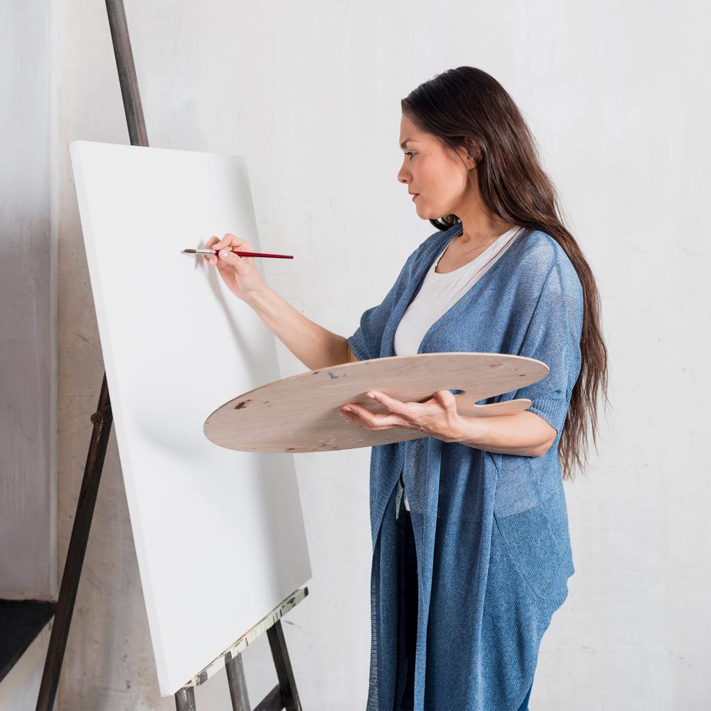 AUREUO Stretched Canvas Set F40 Medium Grain Cotton 2 Pieces Beginner Painting Tools Art Painting Creation Modern Oil Painting Art Decoration Can Be