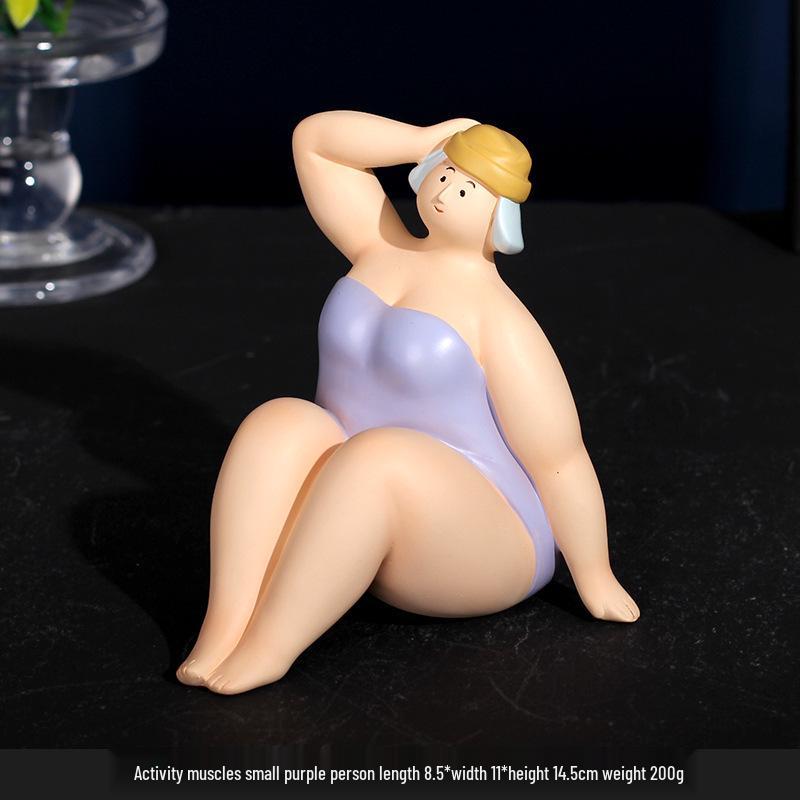 Alluring Beach Woman Resin Figurine - Home Decor Accent