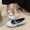 Spring New Fashion Casual Soft Sole Shallow Mouth Single Shoes Women's Flat Bottom Temperament Matching Skirt Versatile Trend