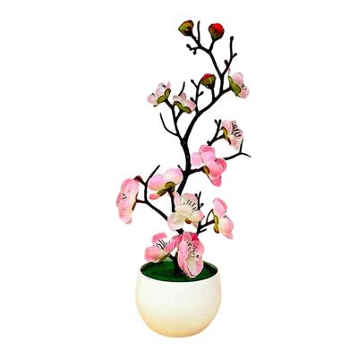 Künstlicher Blumen-Mini-Baum im Topf Simulations-Topfpflanze Pflegeleicht Dekorative Pflanze für Innenräume