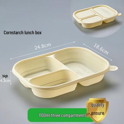 Eco-friendly Multi-Compartment Takeout Containers