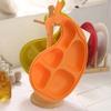 WeAKids Sugar Sugar Whale Plate, Orange, Single Item, Popular Korean Parenting Items