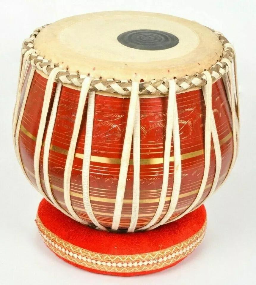 Professional Brass Tabla Drum Set | High Quality Folk & Indian Classical Musical Instrument with Carry Bag