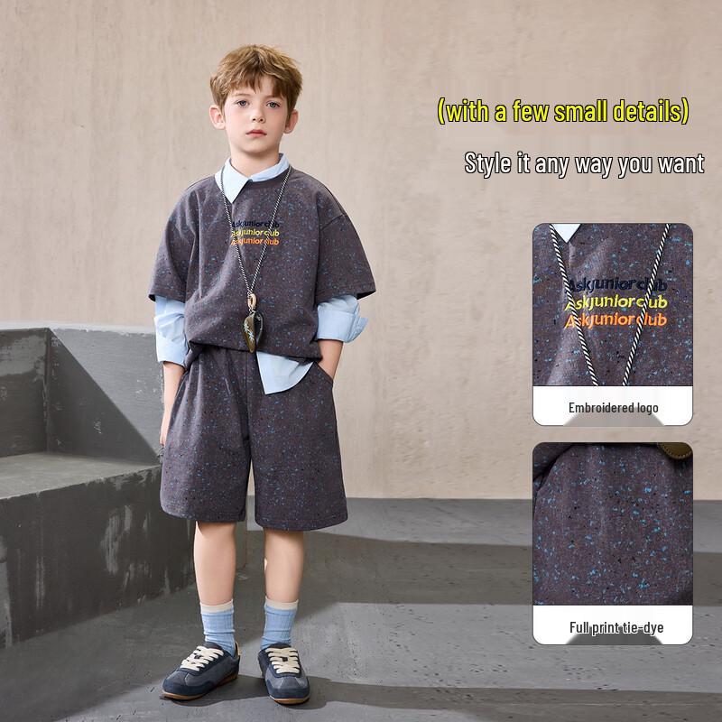 ASK JUNIOR Boys' Tie-Dye T-Shirt & Shorts Set