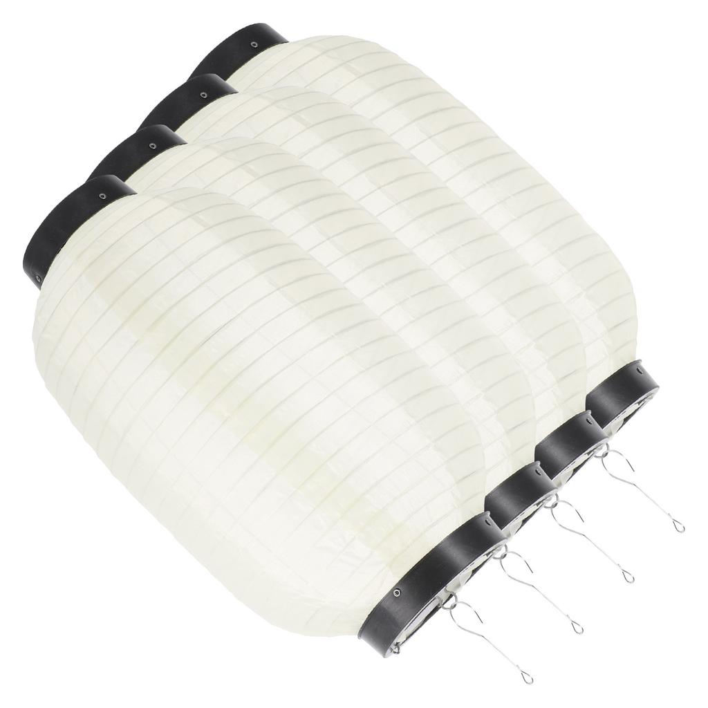 4Pcs Japanese Style Waterproof Hanging Lantern Foldable Decorative Lanterns for Restaurant Sushi Barbecue Outdoor Party