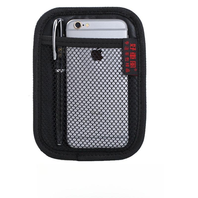 New Multifunctional Car Mobile Phone Storage Net Pocket Sticky Storage Box Car Seat Back Storage Bag Universal