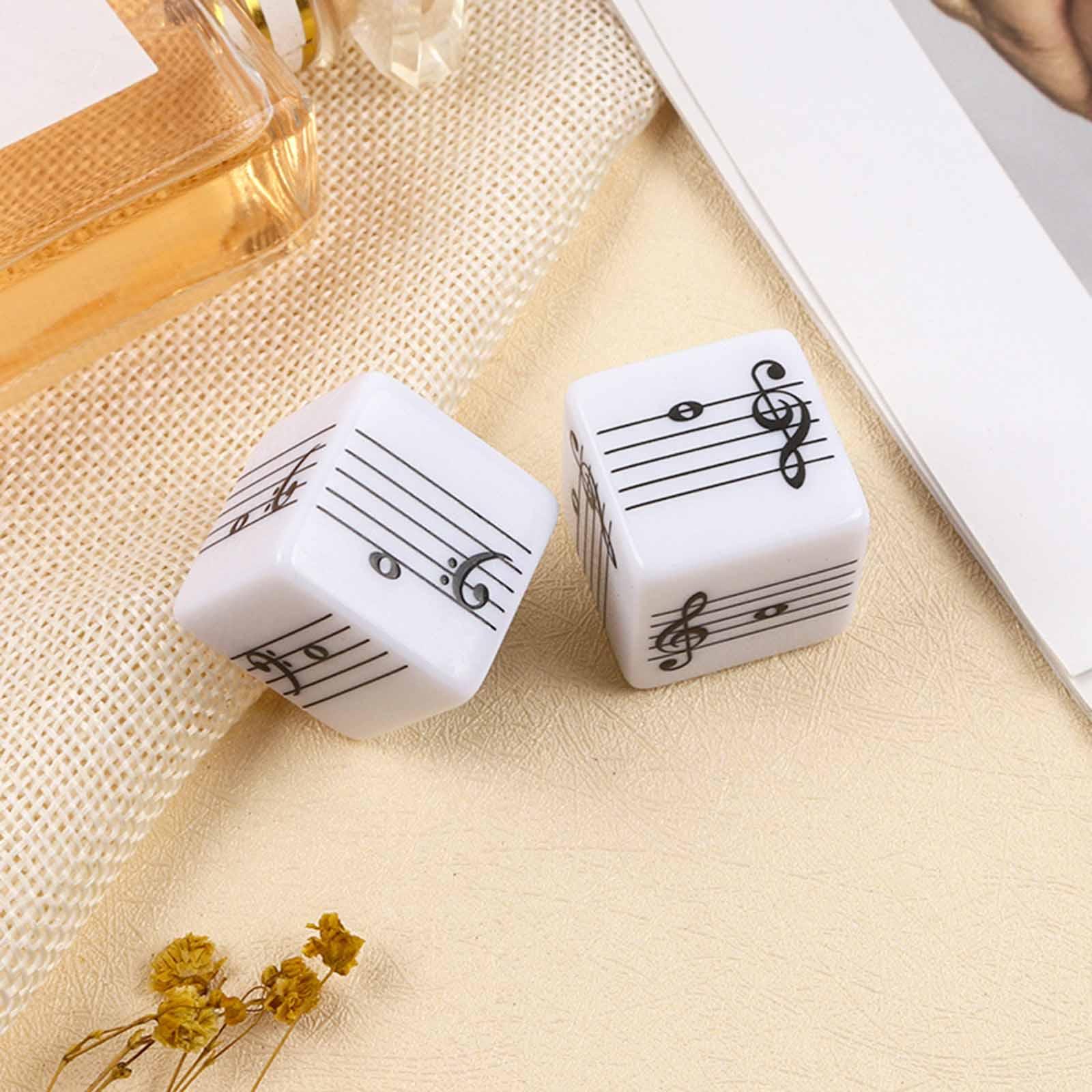 

Music Staff Dices Small Dice Set for Classroom Music Games Theory Learning Fun Activities for Kids and Adults