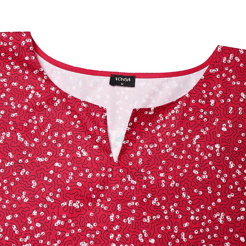 Oversized Women O Neck Ruffled Batwing Sleeve Printed Loose Maxi Kaftan Dress