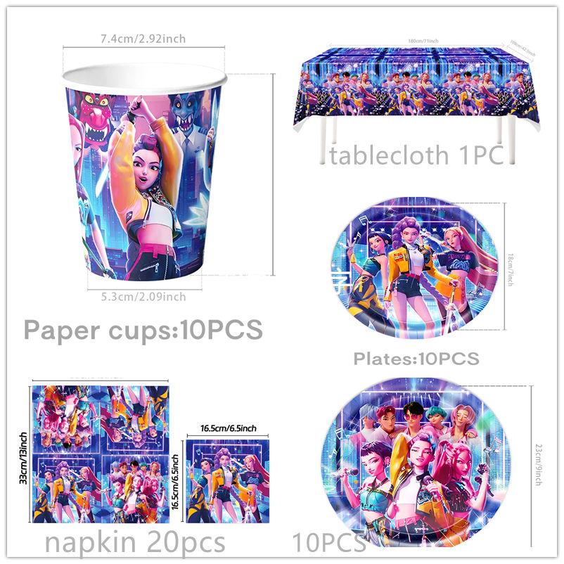 12 Stück/Set Dämonenjäger Süßigkeiten Papiertüte Kraftpapier Handtasche Kpop Party Papier Geschenktüte Kinder Geburtstagsfeier Geschenke Verpackungsbeutel