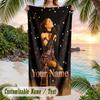 Ariana Grande Beach Towel, Personalized Custom Name Text, Quick Dry Large Absorbent Towel For Beach Pool