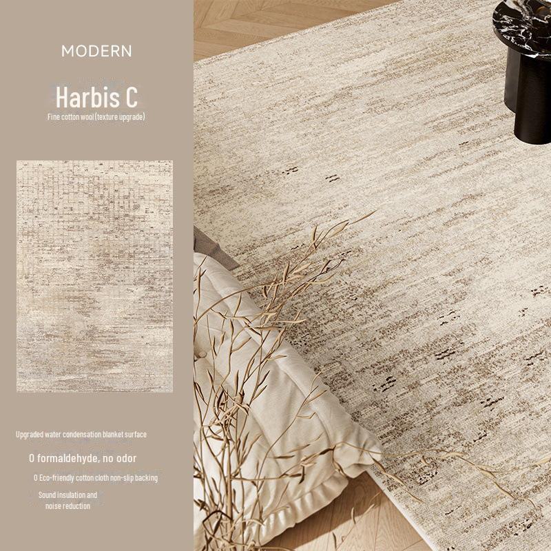2024 Italian Minimalist Waterproof Carpet: Dirt-Resistant, Easy-Care Luxury for Living Room or Bedroom