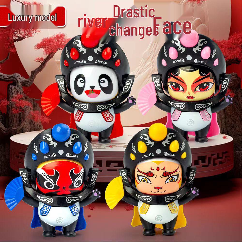 [Dostawa Specjalna] Lalka Panda Zmieniająca Twarz: Pamiątkowa zabawka maska Opery Syczuańskiej