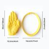1pc Hand Shaped Sun Visor Headband Funny Yellow Anti-UV Summer Outdoor Sun Protection Hat For Beach Travel
