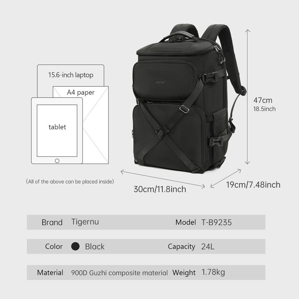 Tigernu Rucksack Männer Kamera Rucksack 15,6 zoll Laptop Rucksäcke Drone Paket Wasserdichte Abdeckung Reise Rucksack Taschen