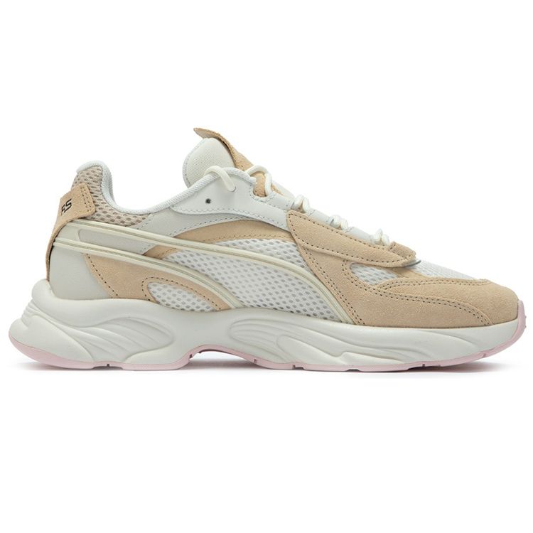Puma Sapatos Casuais Esportivos de Tecido Rs-Connect de Cano Baixo para Estilo de Vida Sapatos Unissex Branco Sujo 387730-01