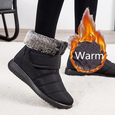 Women Winter Snow Boots Thicken Plush Fur Female Ankle Boots Waterproof Non -Slip Mother Walking Shoes Short Boots