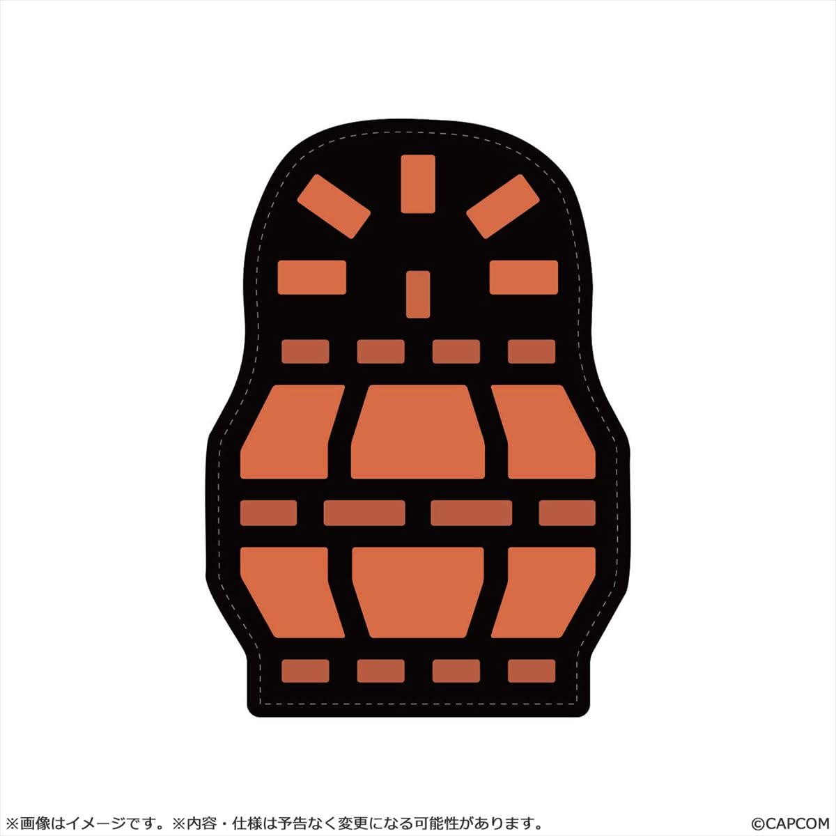 

Capcom Monster Hunter Floor Large Barrel Bomb H450 x Polyester Die-Cut Mat, Icon, Approx. W321mm,