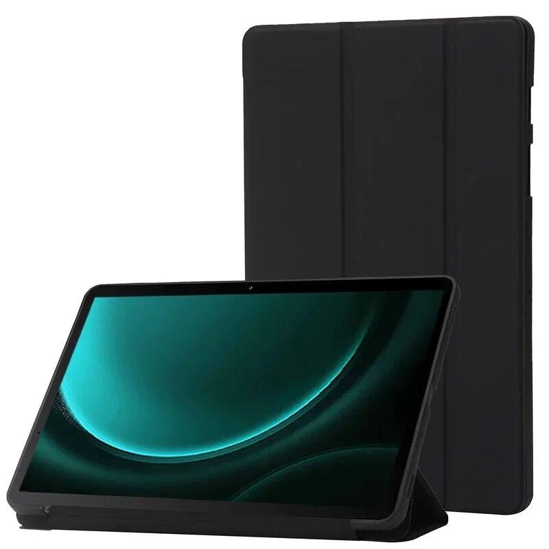 Klappständer Magnetische weiche Silikon-Tablet-Rückseite für Samsung Tab S9 FE S9FE plus Stoßfeste Hülle