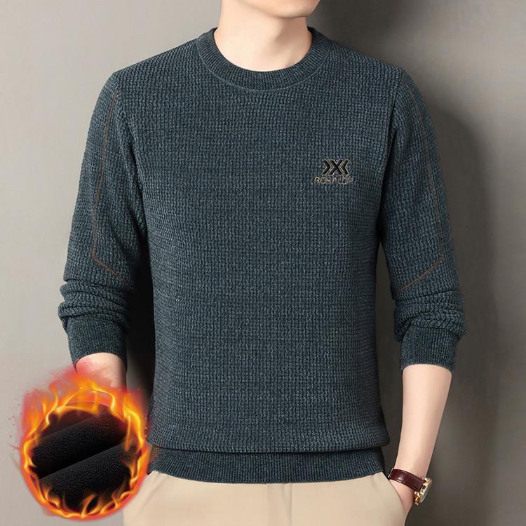 Men s Winter Middle-Aged & Young Crew Neck M
