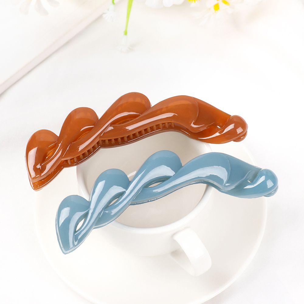 Women Girls Acrylic Hair Clamps Portable Banana Hair Clips Hair Claws Styling Accessories Hairpins