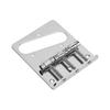 Fixed 3 Saddles Electric Guitar Bridge Metal String Tailpiece Replacement with Mounting Screws