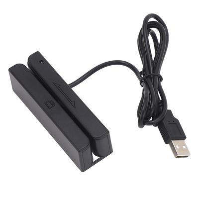 3 Track Magnetic Stripe Card Reader Bidirectional Manual USB Card Reader for POS Access Control Iden