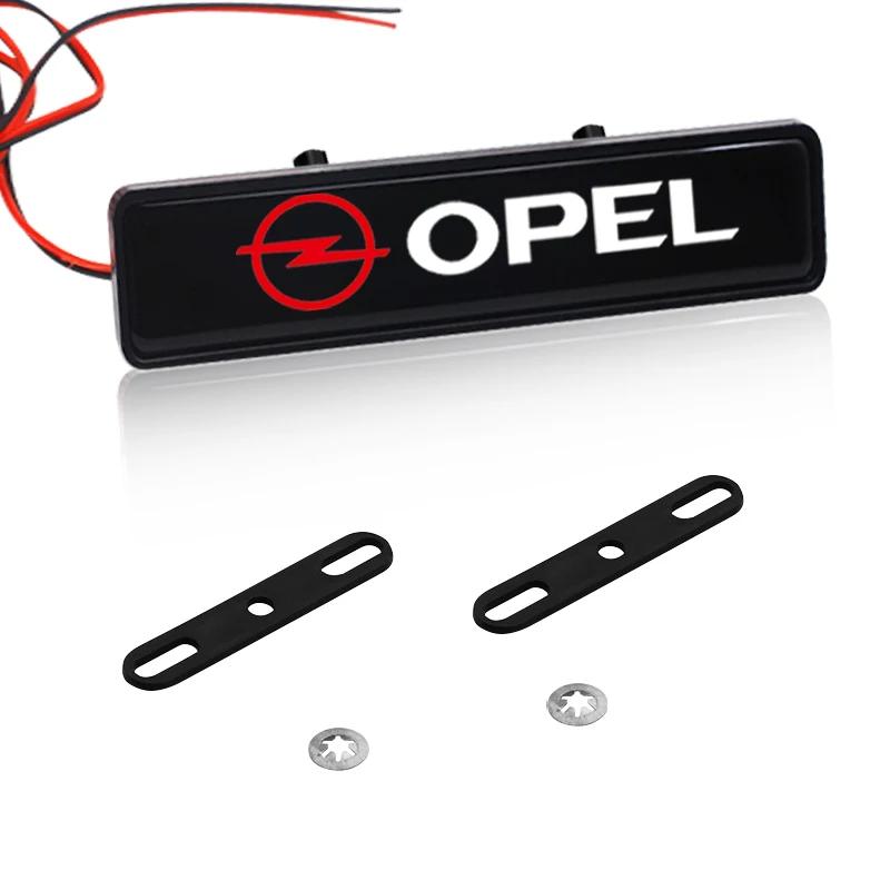 Decorative LED Lights Front Hood Grille Decoration Badge For Opel Astra J Insignia Astra G Corsa Zafira B Mokka Vivaro Meriva