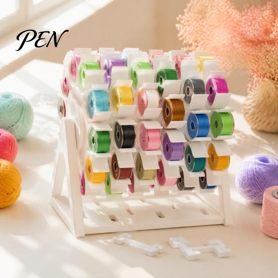 Sewing Room Supplies Rotating Bobbin Thread Organizer, Tangle-free Holder, Ferris Wheel Machine Case Design, Space-saving Gift for Quilting