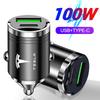 AAAIN1 100W Car USB+Type-C Charger Fast Charging Power Adapter For Tesla Model Y Juniper Model 3 Model S Model X SpaceX Auto Accessory