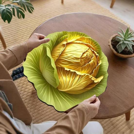 3D Floral Placemat Diatomaceous Earth Absorbent Dining Mat Heat-Resistant Realistic Flower Placemat for Dining Table Kitchen Countertop Desk Decor