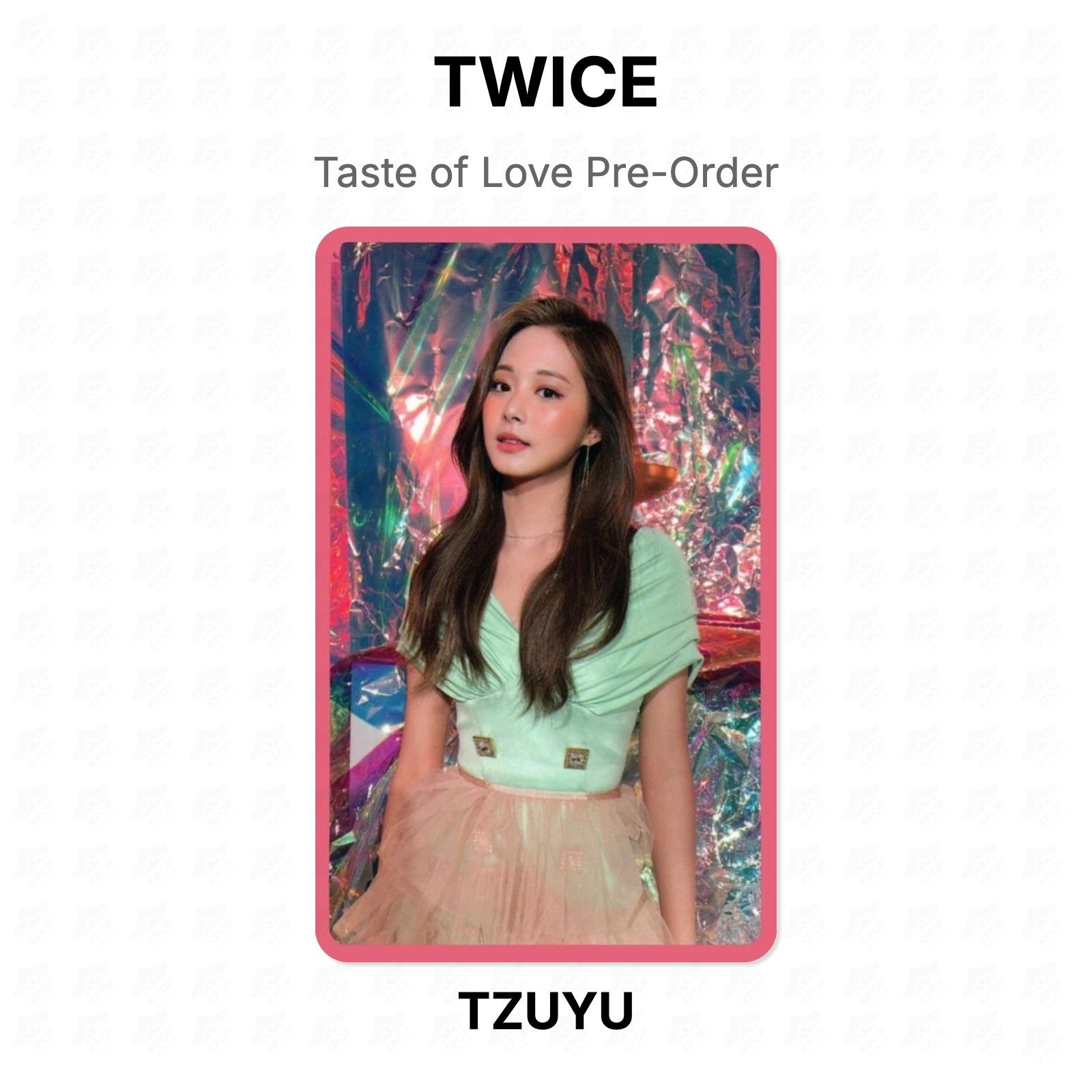 TWICE Taste of Love Pre-Order Official Photocard TZUYU