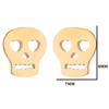 Exquisite Stainless Steel Skull Earrings: Halloween Trendy Ear Jewelry