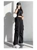 Women's French Windproof Wide-Leg Pants for Spring/Autumn: Casual, Loose, Petite Fit, Ideal for Mountaineering and Sports.