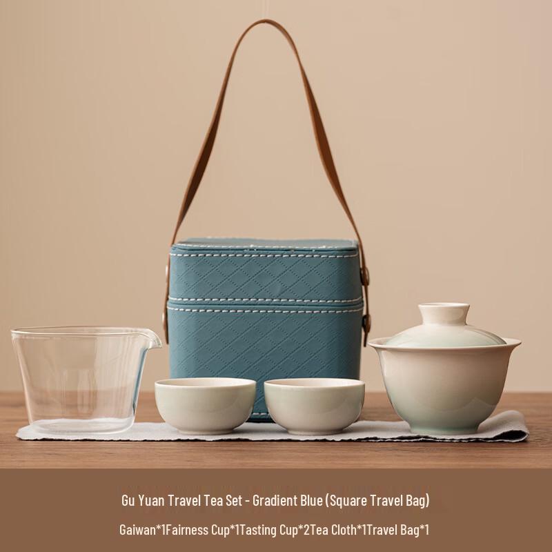 Nordic Style Portable Ceramic Travel Tea Set