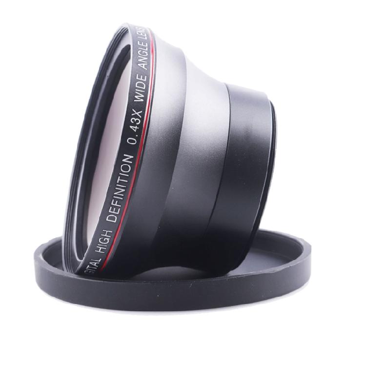 49/52/55/58mm Professional Wide Angle Lens Macro Portion 0.43x for Photography